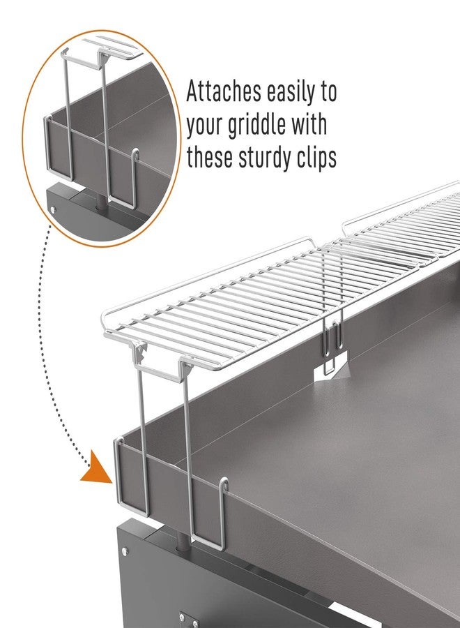 Yukon Glory™ Griddle Warming Rack - Designed for Blackstone Griddle 36" 1825 - New & Improved Design, One-Step Clip on Attachment (Not for Pro-Series) - Image 5